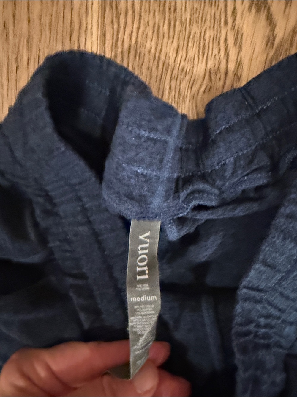 Vuori Women's Heather Navy Jogger Pants - Picture 3 of 4